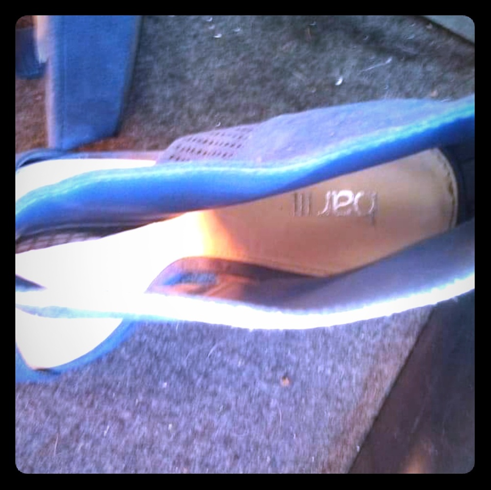 blue , Bar lll high heel wedges